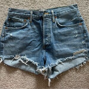Agolde Parker Vintage Cut Off Denim Shorts
